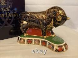 Royal Crown Derby Bull Paperweight