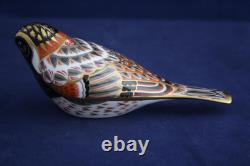 Royal Crown Derby Bunting Paperweight New / Boxed Gold Stopper
