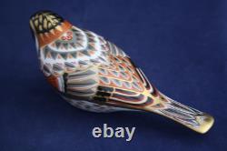 Royal Crown Derby Bunting Paperweight New / Boxed Gold Stopper