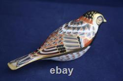 Royal Crown Derby Bunting Paperweight New / Boxed Gold Stopper