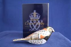 Royal Crown Derby Bunting Paperweight New / Boxed Gold Stopper