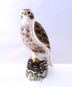 Royal Crown Derby Buzzard Paperweight Boxed 1st Gold Stopper Ltd Ed