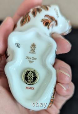 Royal Crown Derby CHINESE NEW YEAR TIGER 2010 Paperweight Gold Backstamp Edition