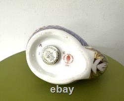 Royal Crown Derby COCKEREL Chicken Paperweight First Quality Gold Stopper