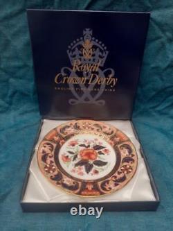 Royal Crown Derby Cabinet Plate Derby Pink Camellias 1 st Quality Boxed