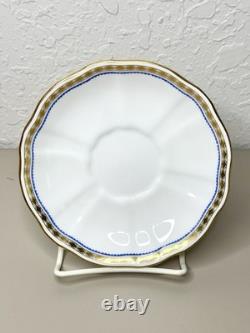 Royal Crown Derby Carlton Blue 5pc Place Setting. New Without Box