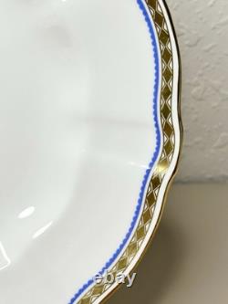 Royal Crown Derby Carlton Blue 5pc Place Setting. New Without Box