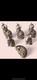 Royal Crown Derby Cats X 6. 3 Big 3 Kitties