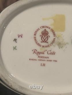 Royal Crown Derby Cats x 6 Excellent Condition Perfect Condition
