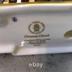 Royal Crown Derby'Christmas Church' Nativity/Midnight Mass, Ltd Ed. Paperweight