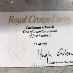 Royal Crown Derby'Christmas Church' Nativity/Midnight Mass, Ltd Ed. Paperweight