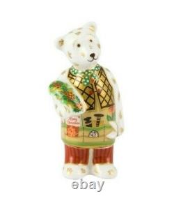 Royal Crown Derby Christmas Gardener Bear New 1st Quality Boxed