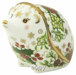 Royal Crown Derby Christmas Hedgehog Paperweight New 1st Quality Boxed