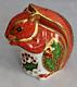 Royal Crown Derby Christmas Squirrel Paperweight Gold Stopper 1st Quality Rare