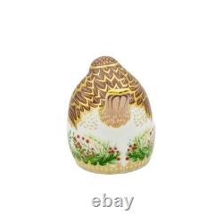 Royal Crown Derby Christmas Wreath Robin Paperweight