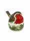 Royal Crown Derby Christmas Wreath Robin Paperweight New 1st Quality