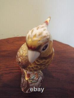 Royal Crown Derby Citron Cockatoo First Quality With Gold Stopper And Box