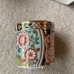 Royal Crown Derby Coffee Cup & Saucer Regency Flowers 1999 MMII Mint Condition