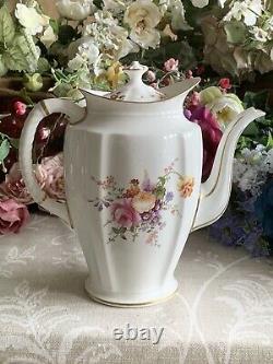 Royal Crown Derby Coffee Pot Derby Posies LARGE! First Quality! Perfect! Unused