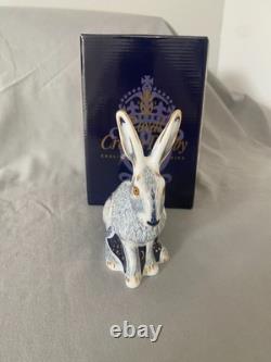 Royal Crown Derby Collectors Guild Starlight Hare Gold Stopper