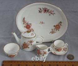 Royal Crown Derby Complete Miniature Teaset Derbyshire Garden 1st Quality Boxed