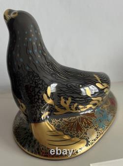 Royal Crown Derby Connaght House-sea Lion Ltd Edition Of 250 With Wooden Stand