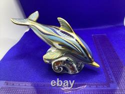 Royal Crown Derby Connaught House Striped Dolphin signed by Sue Rowe. 1 of 1500 Royal Crown Derby Connaught House Striped Dolphin signed by Sue Rowe. 1 of 1500