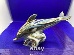 Royal Crown Derby Connaught House Striped Dolphin signed by Sue Rowe. 1 of 1500