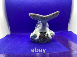 Royal Crown Derby Connaught House Striped Dolphin signed by Sue Rowe. 1 of 1500