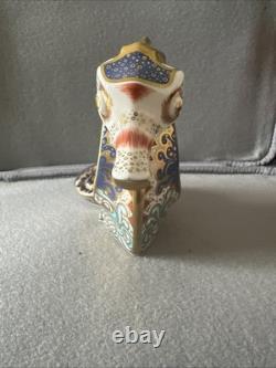 Royal Crown Derby Coral Seahorse Paperweight with Gold Stopper