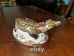 Royal Crown Derby Crocodile Gold Signature Edition Paperweight Figurine