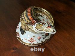 Royal Crown Derby Crocodile Gold Signature Edition Paperweight Figurine