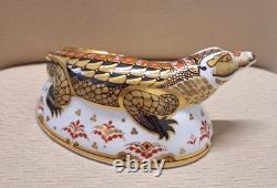 Royal Crown Derby Crocodile. MAGNIFICENT! Ltd Ed. Box. Gold Stopper