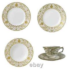 Royal Crown Derby Darley Abbey White 30pc Dinner Set (2) 1st Quality