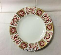 Royal Crown Derby Derby Panel Red Dinner Plate 10 1/2 Bone China England