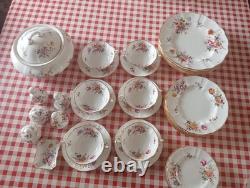 Royal Crown Derby Derby Posies Bone China Dinner Set x 37 Pieces