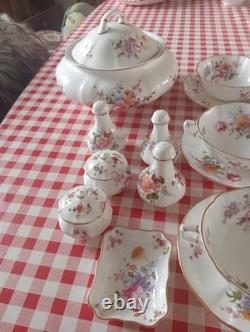 Royal Crown Derby Derby Posies Bone China Dinner Set x 37 Pieces