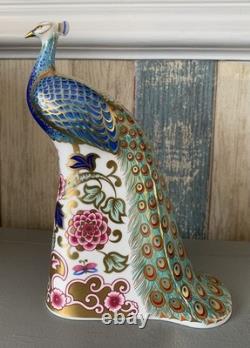 Royal Crown Derby Designers Choice Peacock Gold / Signed / Certificate / Boxed