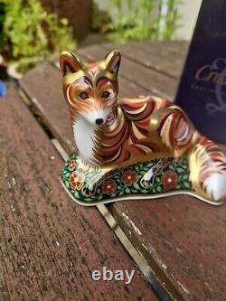 Royal Crown Derby Devonian Fox Cub Paperweight Sig. Ed. Boxed 1st Quality 2004