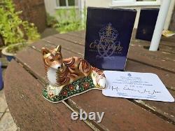 Royal Crown Derby Devonian Fox Cub Paperweight Sig. Ed. Boxed 1st Quality 2004