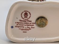 Royal Crown Derby Devonian Vixen Mother Fox Paperweight Ed 229/1500 Box & Cert