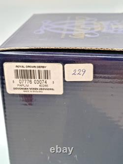 Royal Crown Derby Devonian Vixen Mother Fox Paperweight Ed 229/1500 Box & Cert