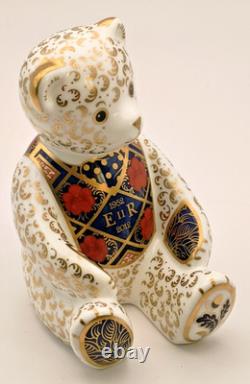 Royal Crown Derby Diamond Jubilee 1128 Old Imari Teddy Bear Ltd Ed 1st Quality