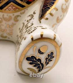 Royal Crown Derby Diamond Jubilee 1128 Old Imari Teddy Bear Ltd Ed 1st Quality