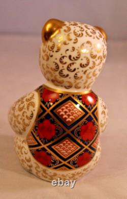 Royal Crown Derby Diamond Jubilee 1128 Old Imari Teddy Bear Ltd Ed 1st Quality