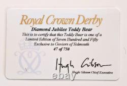 Royal Crown Derby Diamond Jubilee 1128 Old Imari Teddy Bear Ltd Ed 1st Quality