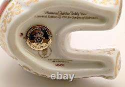 Royal Crown Derby Diamond Jubilee 1128 Old Imari Teddy Bear Ltd Ed 1st Quality