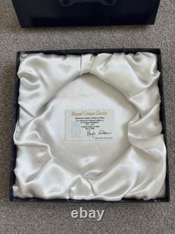 Royal Crown Derby Diamond Jubilee Gadroon Plate Ltd Ed 802/1500 Box & Cert
