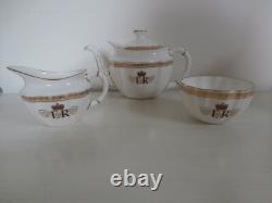 Royal Crown Derby Diamond Jubilee H. M Queen Elizabeth II Teapot Milk & Sugar Set