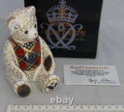 Royal Crown Derby Diamond Jubilee Imari Teddy Bear Ltd Ed 1st Quality